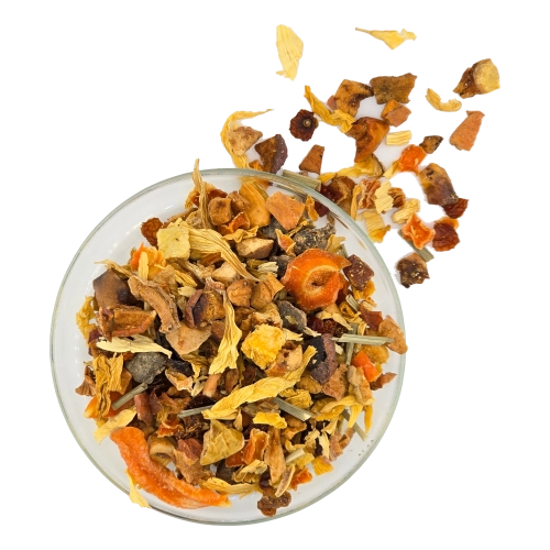 Pfirsich Apfel Karotte Tee