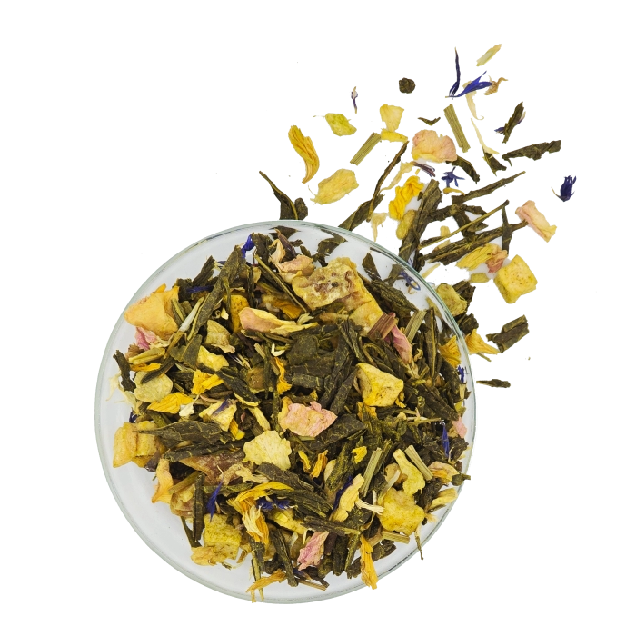 Japanischer Matcha Tee mit natürlichem Mandarinengeschmack